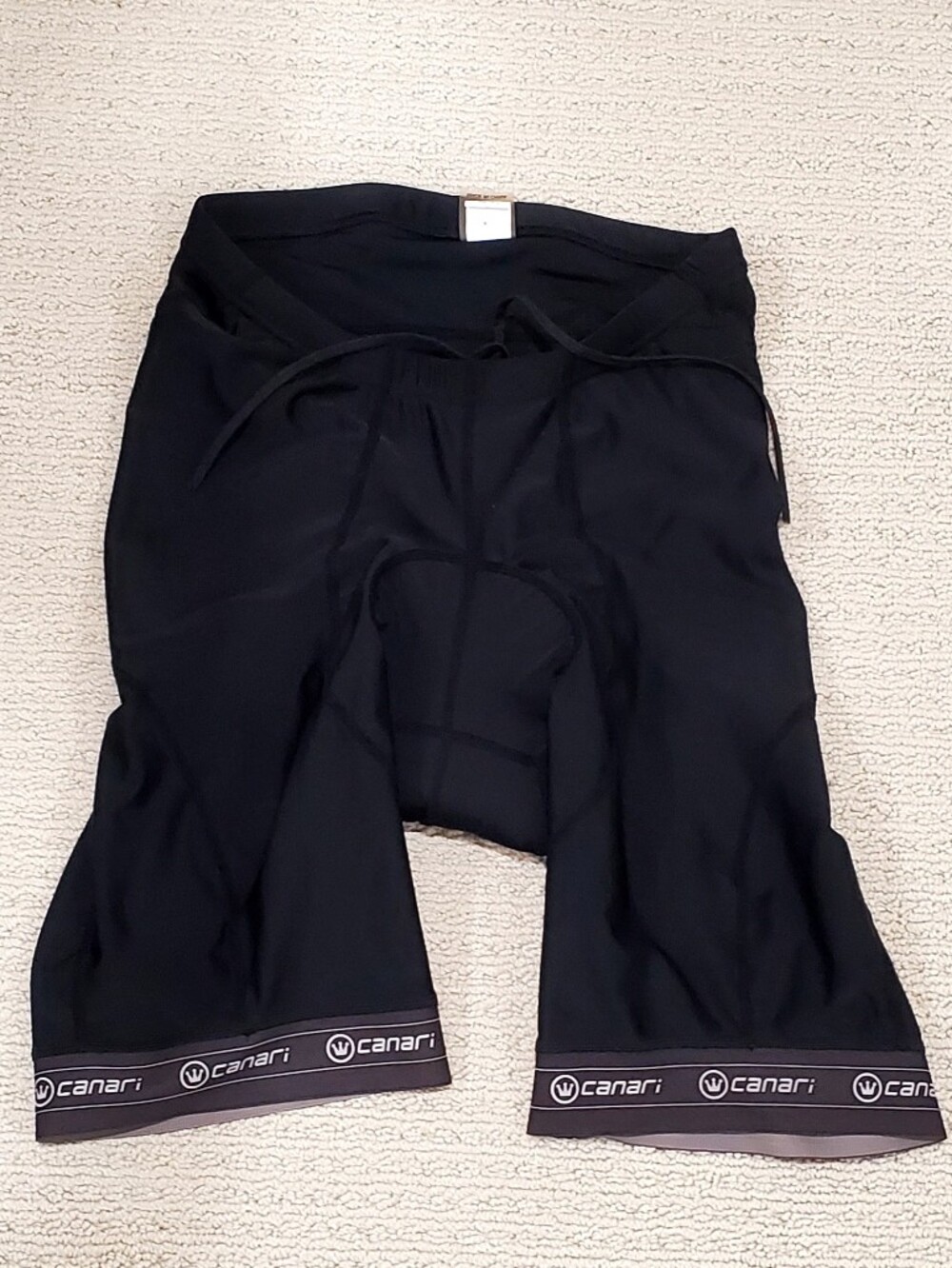 Canari Padded Cycling Biker Shorts, Black, 10" Inseam, Mn's Large,  EUC